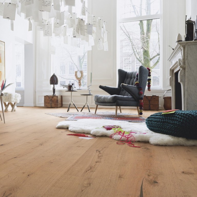 Паркетная доска Meister HD 400 Lindura Дуб Кофе латте 8414 2600×320×11